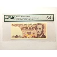 Польша 100 злотых PMG 64 UNC