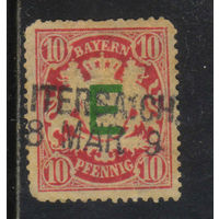 Германия Бавария Кор 1908 Служебные Для железной дороги Надп Е #3