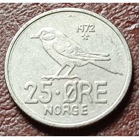 Норвегия 25 эре, 1972    ( 1-1-1 )