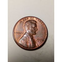 1 цент  США 1974  год