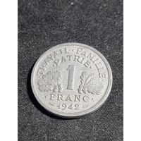 Франция 1 франк 1942