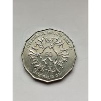 50 центов Австралии. День Австралии.