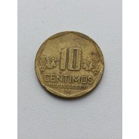 Перу. 10 сантимов 2012 года. (4)