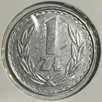 Польша 1 злотый, 1986 (холдер)