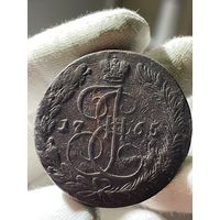 5 копеек 1765 ЕМ без МЦ.Тяжеловес.Кладовая.