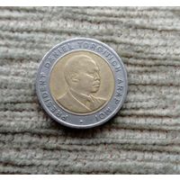 Werty71 Кения 5 шиллингов 1997 Биметалл