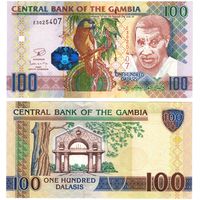 Гамбия 100 даласи образца 2006-2013 года UNC p29c серия Е