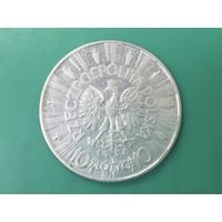 Польша 10 злотых 1936 Пилсудский