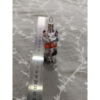 Кот (2) ёлочная игрушка СССР редкая