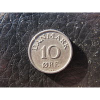 Дания. 10 эре.1957. С 20 копеек. Распродажа коллекции. Смотрите другие лоты.