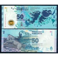 Аргентина 50 песо 2015 год, UNC