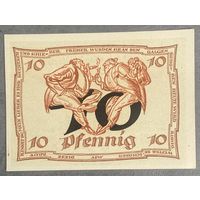 Нотгельд 10 пфеннигов 1921 год. Арнштадт. Веймарская республика