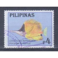 [246] Филиппины 1996. Фауна.Рыбы. Гашеная марка.