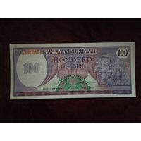100 гульденов Суринам 1985 г.
