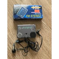 Мини стерео FM радиоприемник Manbo S-202 Винтаж
