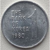 Южная Корея 1 вона 1980 г.