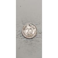 Индия 25 пайс 1973