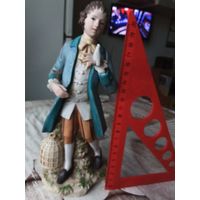 Фарфор мальчик с птичкой Италия клеймо есть