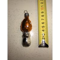 Ёлочная игрушка 50х годов "гриб"