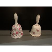 Колокольчик фарфор Цветы Розы  Англия Винтаж Staffordshire
