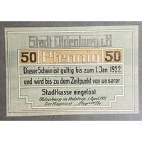 Нотгельд Ольденбур 50 пфеннигов 1922 год. Веймарская республика