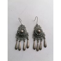 Серьги мельхиор СССР
