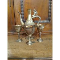 Набор для ликера. Серебрение. (Китай или Вьетнам середины ХХ века)