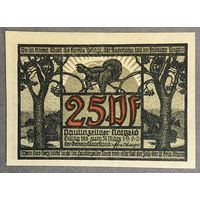 Нотгельд , 25 пфеннигов, Вольдек 1922 год. Веймарская республика