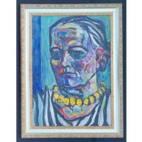 Кищенко А.М. Ранний "Мама", 1970г. Картон, масло. Размер 70х50 см.