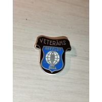 Знак "Ветеран реффлота", Рига, эмаль, тяжёлый металл.