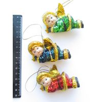 Все лоты с рубля.Елочные игрушки,винтаж,Европа,фарфор