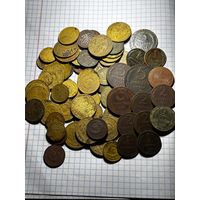 Монеты СССР, ранние,75шт распродажа с рубля