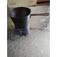 Редкая кокотница, клеймо. Мельхиор.