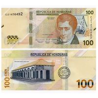 Гондурас 100 лемпира образца 2022 года UNC pw112