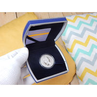 Тираж 750!!! "Белая синица" серии "Птица года", 10 рублей, 2022 год