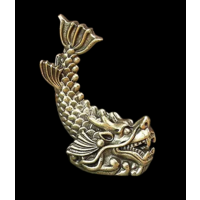 Статуэтка миниатюра Дракон-Рыба Бронза