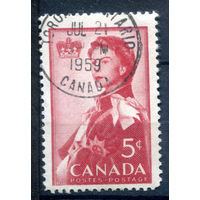 Канада - 1959г. - визит королевы Елизаветы II - 1 марка - полная серия, гашёная [Mi 333]. #3-WK-100-A-2