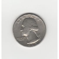 Квотер (25 центов) США 1965 б/б Лот 8238