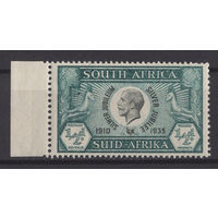 1935 Южная Африка ** Коронация Юбилей George V, марка с левым полем