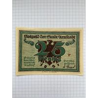 Нотгельд 25 пфеннигов Германия Урунштадт-0501