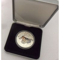 Остров Ниуэ, 1 доллар 2010 года /Бабочки - Аполлон (parnassius apollo) тираж 8.000 шт, +Футляр.