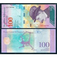 Венесуэла 100 боливаров 2018 год, UNC