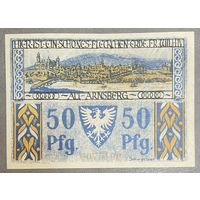 Нотгельд 50 пфеннигов 1921 год. Арнсберг. Веймарская республика