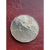 Австралия 50 центов 2014 г Год Лошади