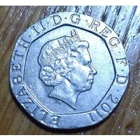 Великобритания, 20 пенсов 2011 года