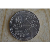 Португалия 200 эскудо 1994 (500 лет разделению зон влияния между Португалией и Испанией)