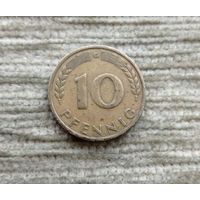 Werty71 Германия ФРГ 10 пфеннигов 1949 G
