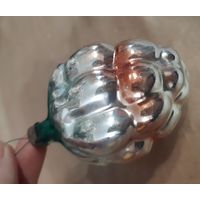 Игрушка ёлочная Большая Ежевика, стекло. СССР