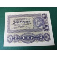 Австрия 10 крон 1922г.UNC