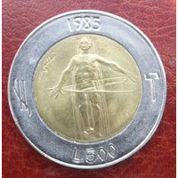 Сан-Марино. 500 лир 1985